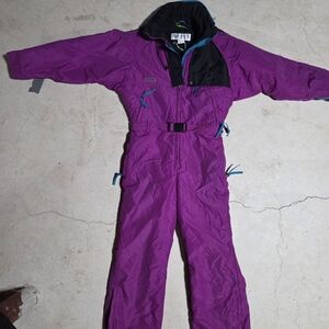 Columbia Magenta and Black Snowsuit